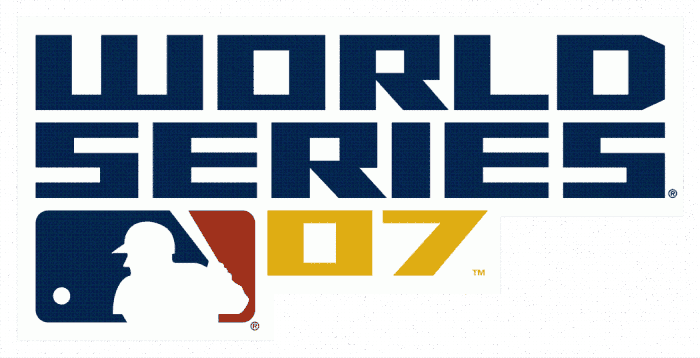 MLB World Series 2007 Wordmark Logo iron on transfers for clothing